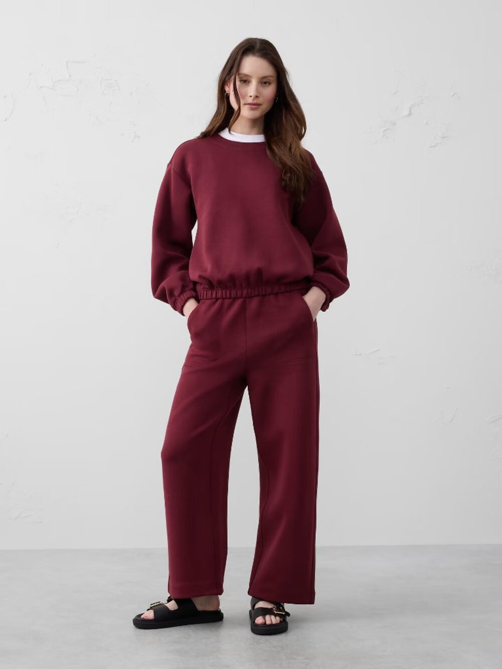 Banana Republic Factory Weekender Wide-Leg High-Rise Ankle Pant | Small